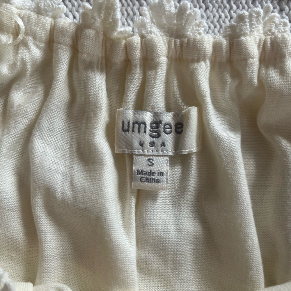 Umgee Designer Elegant Cream Lace Women's Mini Dress Size Small - Picture 15 of 16